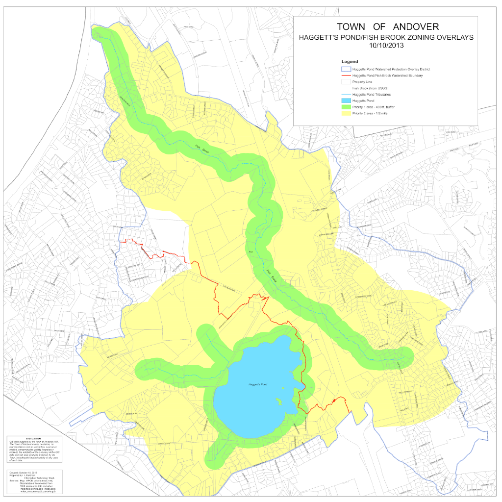 Haggetts Pond Priority 1 and 2 Zoning Overlays