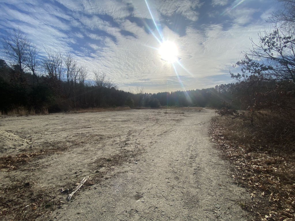 Wide area at Pomps Pond to support possible additional parking or recreational areas